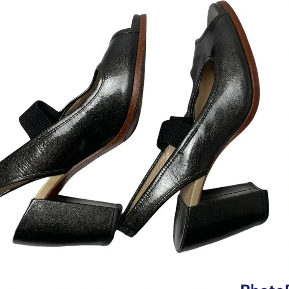 Modern Vintage Metallic Patent Leather Pumps